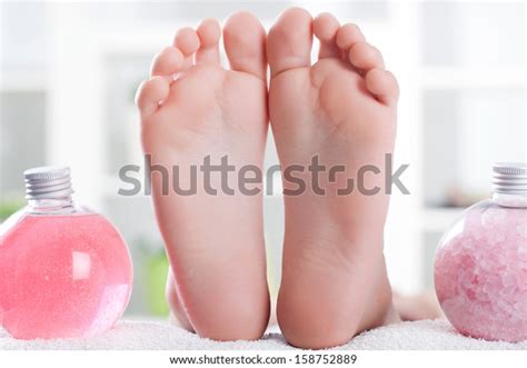 foot ready spa treatment stock photo edit