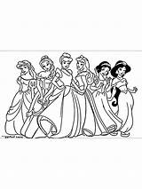 Coloring Princesses sketch template