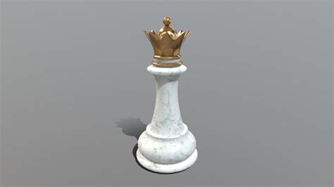 chess piece queen    model  amine hosseini