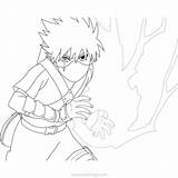 Kakashi Hatake Naruto Xcolorings sketch template