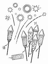 Fireworks Colouring Pages Colour Years Coloring Coloringpage Ca Vuurwerk Check Category sketch template