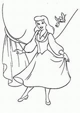 Cinderella Coloring Pages Disney Drawing Princess Getcolorings Popular Getdrawings Bird Coloringhome sketch template