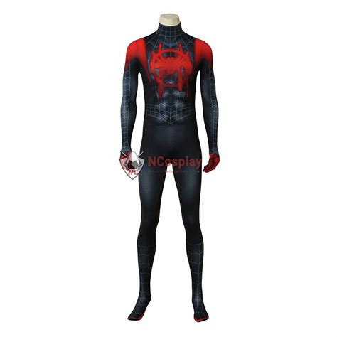 Deluxe Spider Man Into The Spider Verse Miles Morales Cosplay Costume