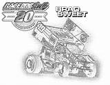 Coloring Pages Sprint Race Cars Zone Fan Brad Sweet Special sketch template