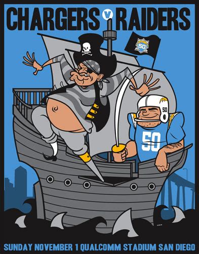 San Diego Chargers Vs Oakland Raiders Afl 50th Anniversary
