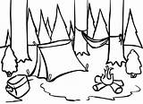 Camping Coloring Pages Kids Getcolorings sketch template