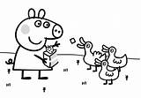 Peppa Coloring Pig Pages sketch template