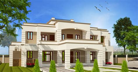 evens construction pvt   bhk super luxury home elevation