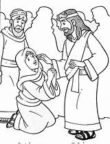 Jesus Coloring Heals Sick Pages Popular sketch template