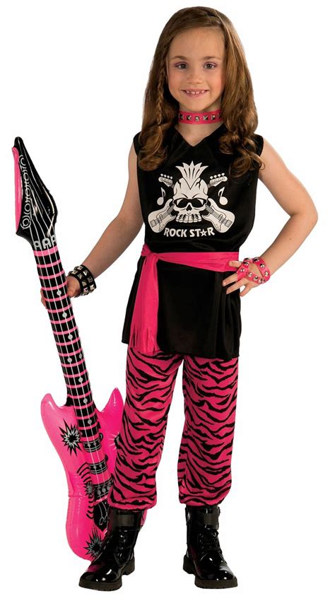 forum novelties rock star girl child costume small