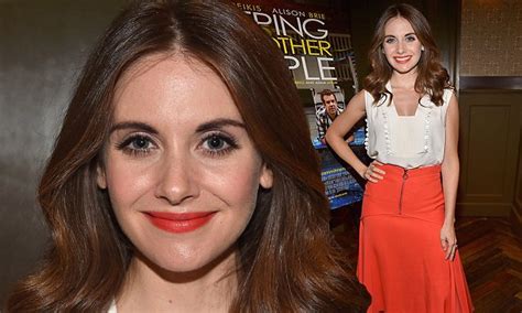 newly engaged alison brie attends screening for new film sleeping with other people daily mail