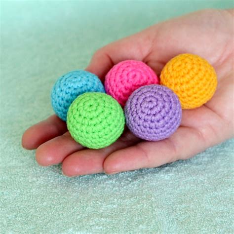 crochet baby balls montessori soft toy toddler activities etsy