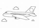 Airplane Coloring Pages Printable Kids Aeroplane Colouring Avion sketch template