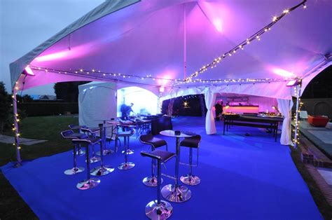 marquee entrance with bar stools birthday party planner 18th
