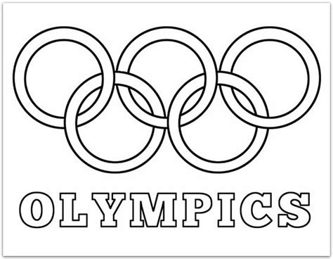 olympic flag coloring pages coloring home
