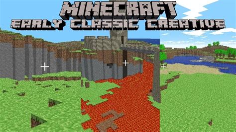 minecraft early classic creative gameplay youtube