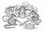 Mouse House Coloring Pages Stamps Christmas Google Book Mice Digistamps Nl Zoeken Cute Colouring Color Template sketch template