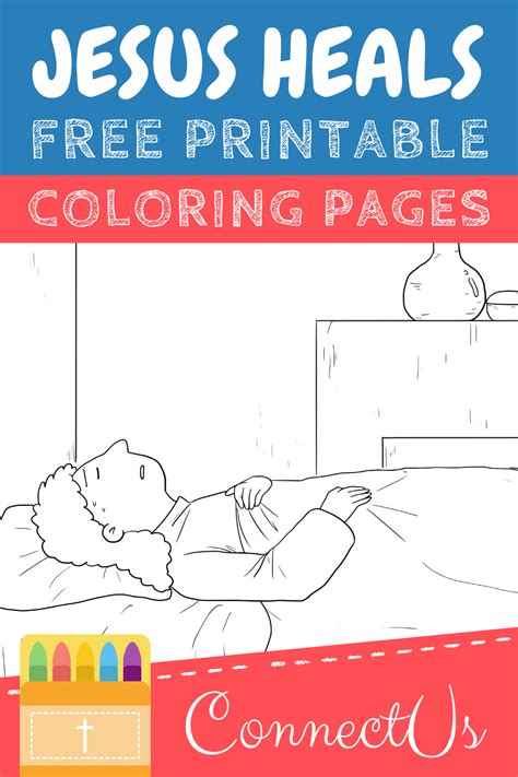 printable jesus heals coloring pages  kids connectus