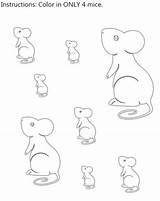 Preschool Worksheet Mouse Printable Coloring Mice Fun Worksheets Printables Print Counting Skills Kids Freeprintableonline sketch template