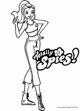 Coloring Pages Spies Totally Spy Kids Cartoon Secret Color Character Printable Sheets Family Found Template Sketchite sketch template