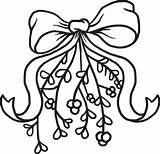 Mistletoe Coloring Christmas Clipart Pages Printable Drawing Draw Kids Cliparts Misletoe Getdrawings Colouring Library sketch template