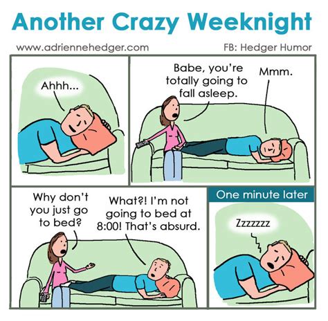 funny comic illustrates the nightly routine of every married couple