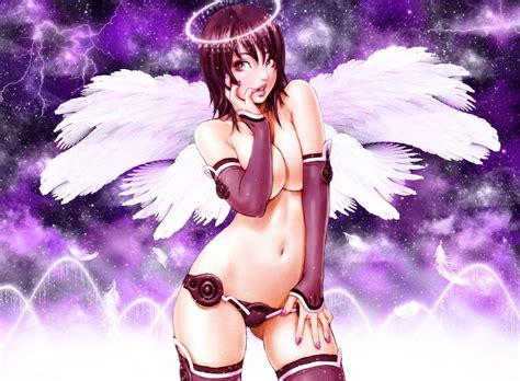 cool sexy anime girls sexy topless angel