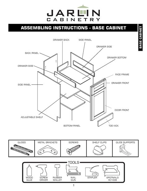 cabinet assembly instructions jarlin cabinetry rta cabinets