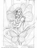 Coloring Pages Fairy Mermaid Choose Board Jody Bergsma sketch template