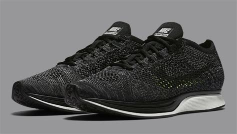 nike flyknit racer black knit  night   sole collector