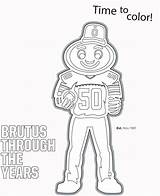 Coloring Brutus Ohio State Buckeye Pages Books Buckeyes sketch template