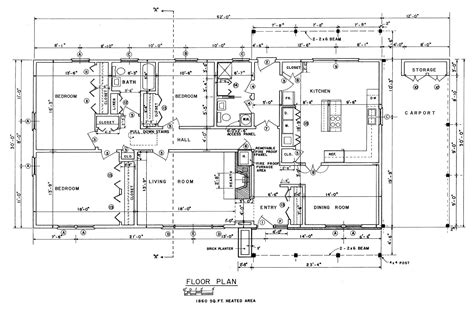 rectangular house floor plans design blueprints jhmrad