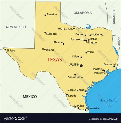 state  texas map logo design royalty  vector image