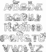 Alphabets Yellowimages sketch template