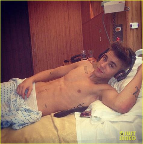 full sized photo of justin bieber shirtless hospital photo photo 2826908 just jared