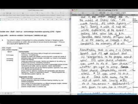 english aqa gcse exemplar answers paper  lang gcse english language