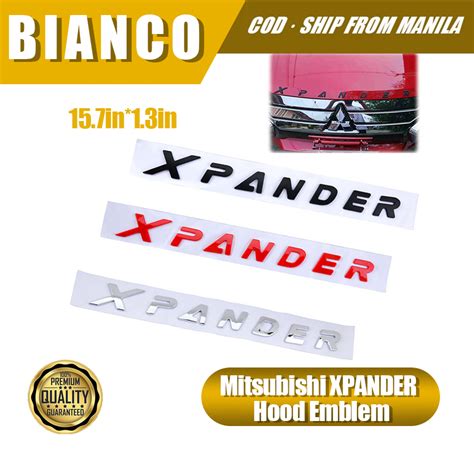abs mitsubishi xpander emblem sticker  adhesive  hood side body tailgate label car logo