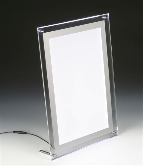 slim light box countertop  wall mount frame