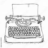 Typewriter Sketch Retro Vintage Illustration Stock Vector Paintingvalley Contents Comp Similar Search sketch template