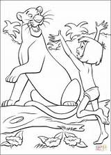 Ausmalbilder Mowgli Mogli Baghira Bagheera Ausmalbild sketch template