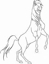 Horse Cheval Cabre Ausmalbilder Lineart Kolorowanki Pferde Kolorowanka Druku Doliny Dzikiej Rearing Raskrasil Craftwhack Pferd sketch template