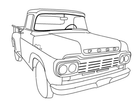 ford trucks coloring pages