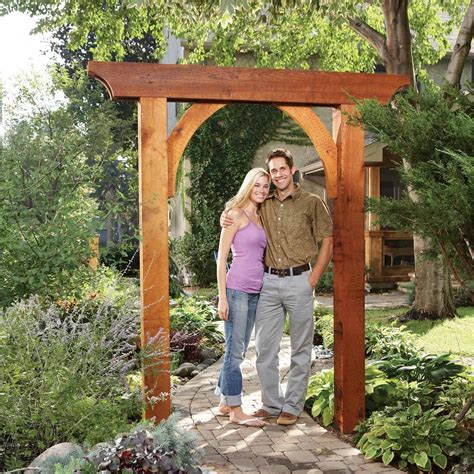 build  garden arch diy family handyman