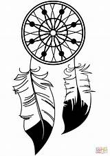 Dream Catcher Coloring Pages Printable Supercoloring Drawing Tattoo Choose Board Drawings Paper Categories sketch template