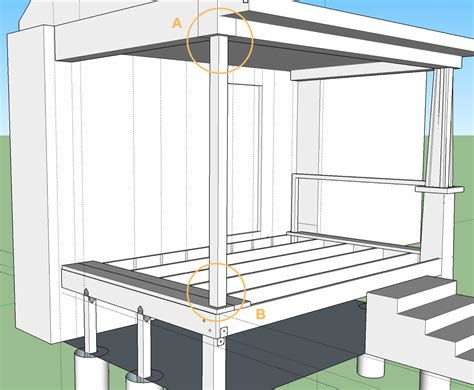 structural       mount  support column   deck