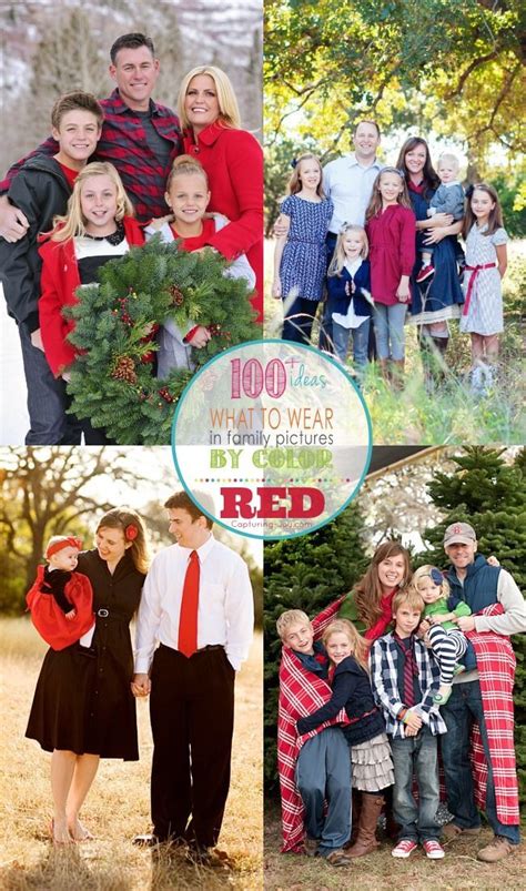 family picture outfits  color series red family picture outfits christmas pictures outfits