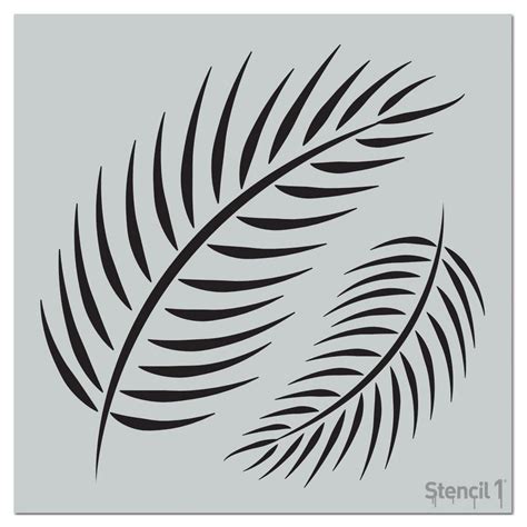 stencil palm fronds repeat pattern stencil spa  home depot