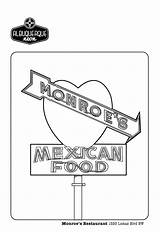 Diner Monroe Albuquerque sketch template