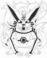 Kurama Naruto Pages Coloring Mode Drawing Sage Deviantart Paths Six Template sketch template