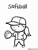 Softball Coloring Pages Printable Sheets Player Color Drawing Kids Print Clipart Popular Getdrawings Library sketch template